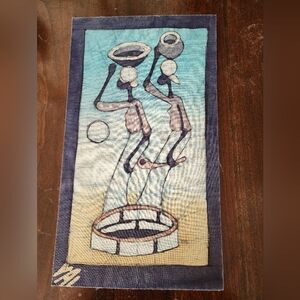 African Folk Art Batik On Posterboard